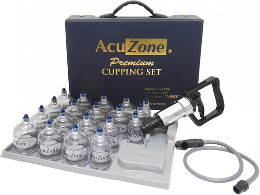 KS Premium Quality Cupping Set with 19 Cups and Hand Pump