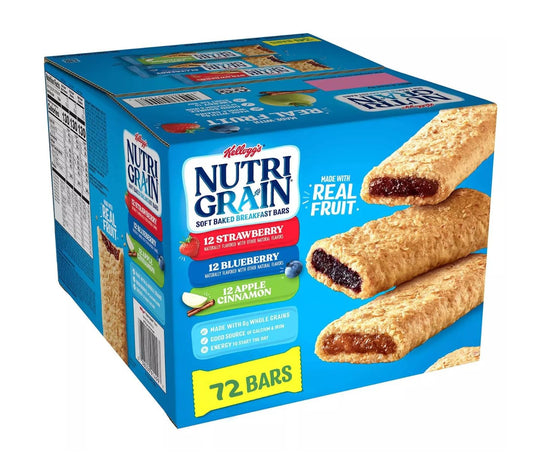 Soft Baked Breakfast Bars Made with Whole Grains Variety Pack for Kids
