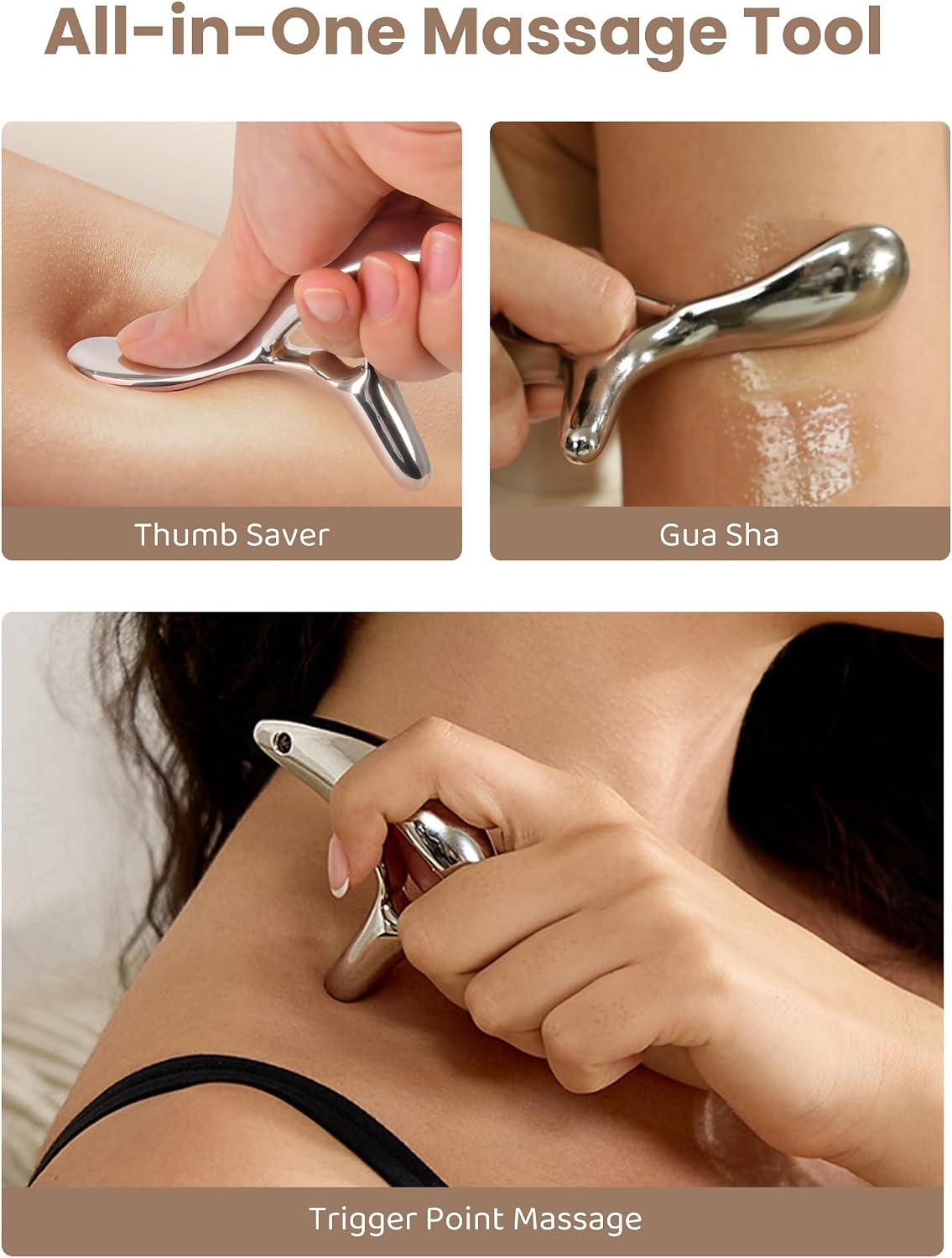 lifechill Trigger Point Massage Tool for Deep Tissue Massage and Gua Sha