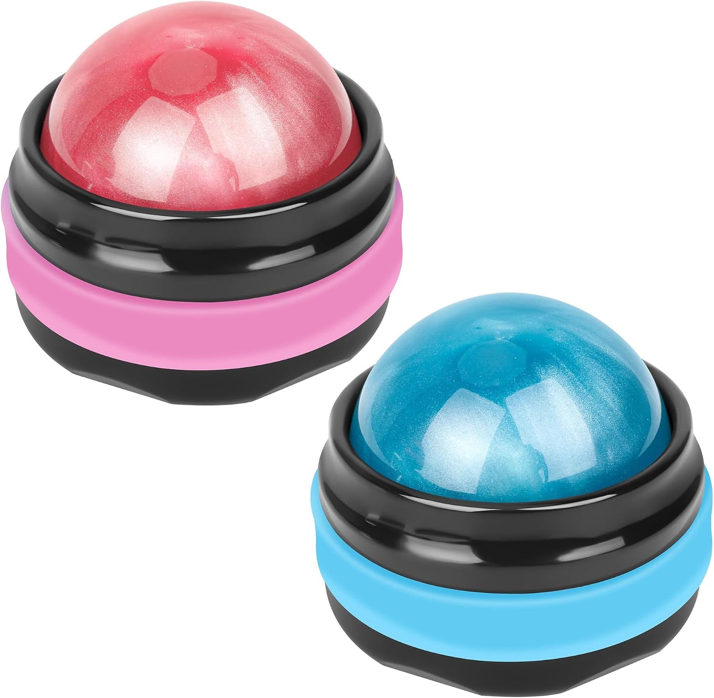 Coolrunner Manual Roller Massager, 2-Pack Handheld Self Massage Therapy Tool