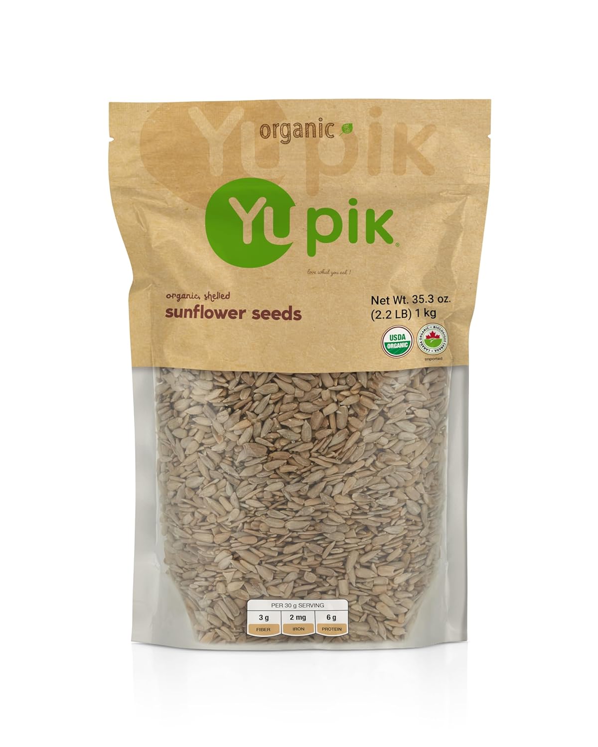 Organic Sunflower Seeds No Shell 2.2 lb Non-GMO Vegan Gluten-Free Kosher Healthy Snacks