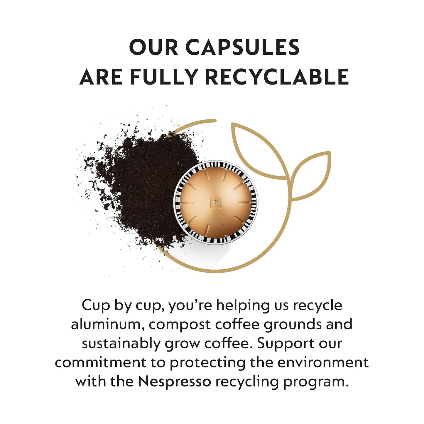 Nespresso Capsules Vertuo Melozio Medium Roast Coffee 30-Count Pods