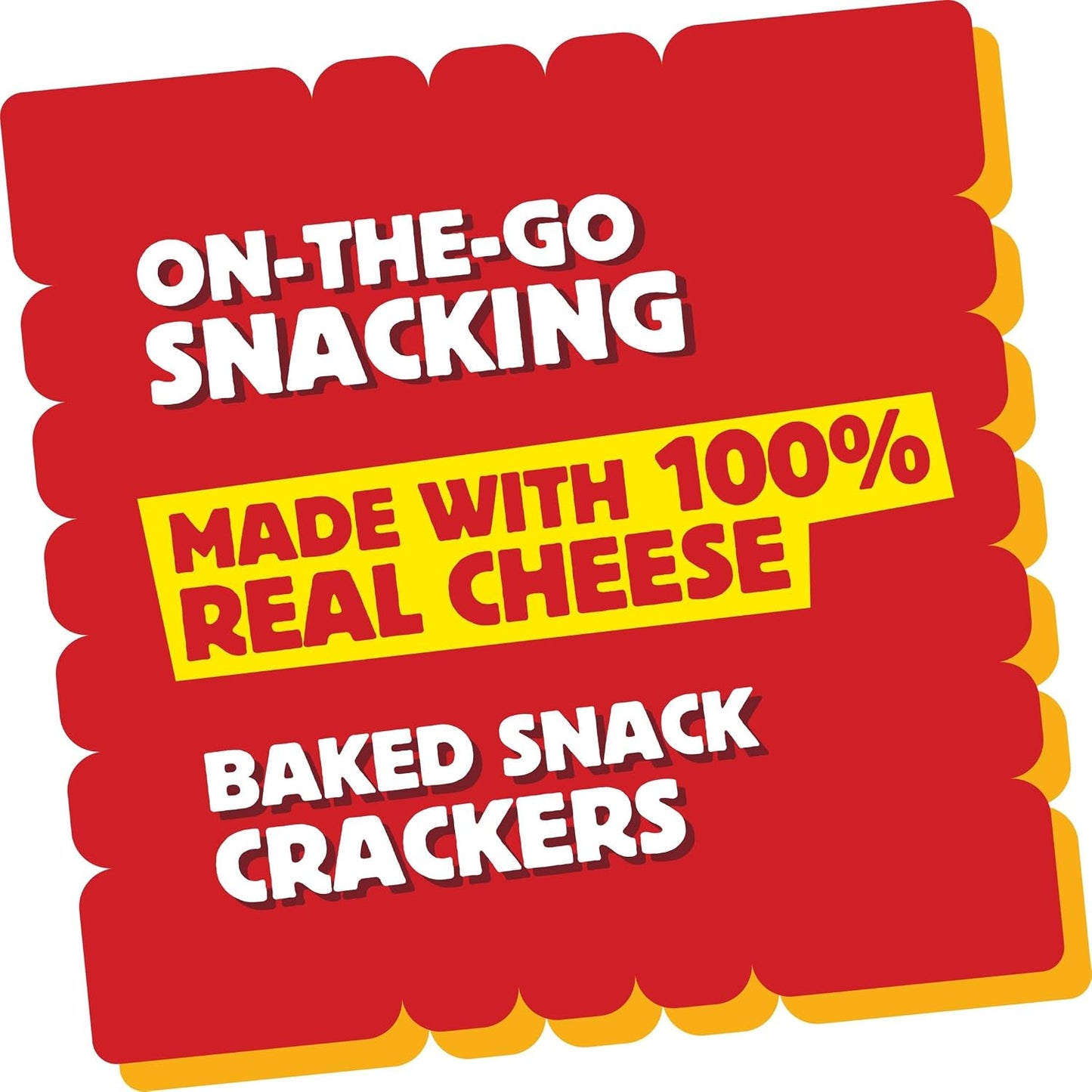 Cheez-It Original Baked Snack Crackers, 40 Individually Wrapped Packs