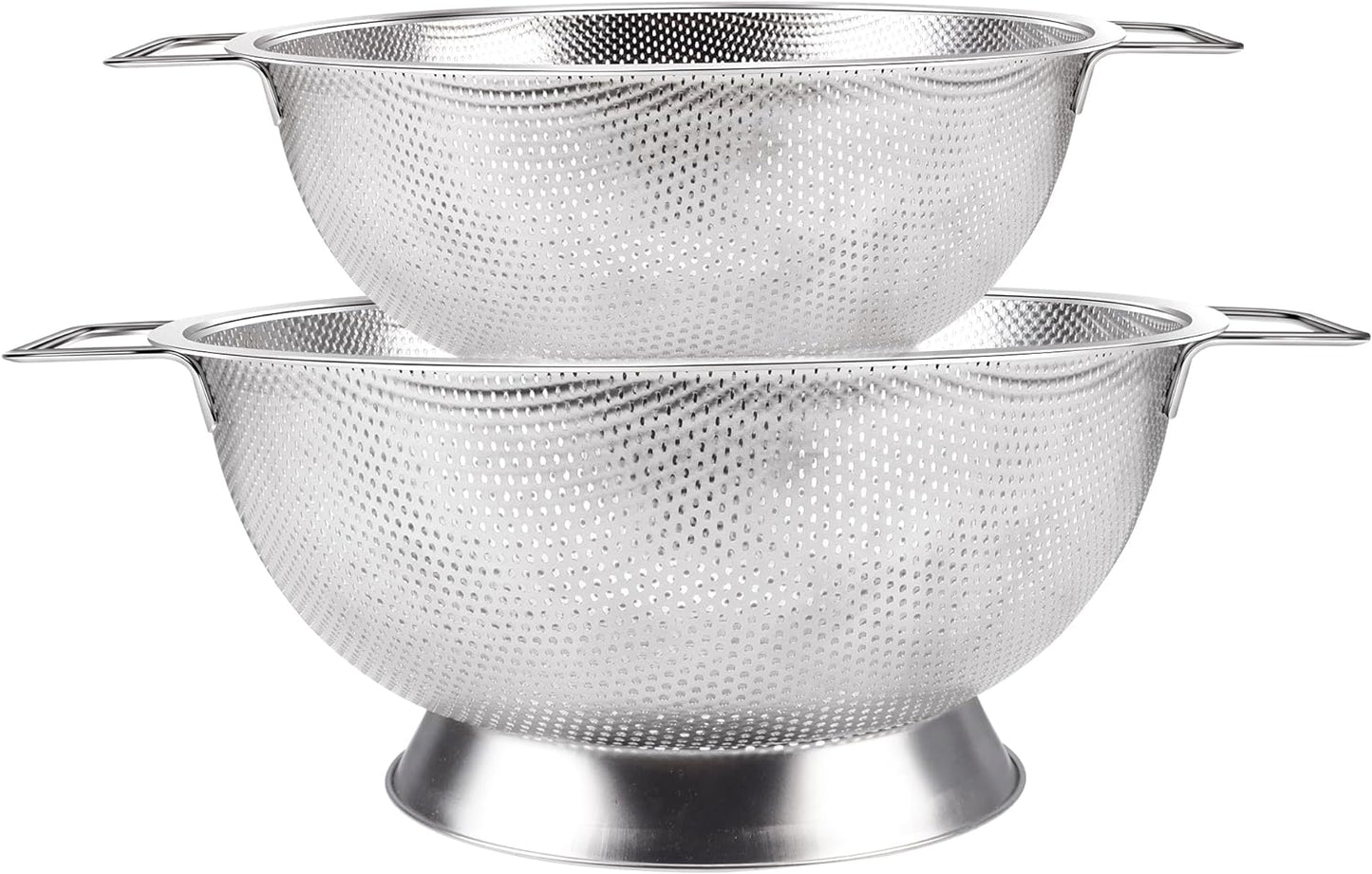 Gulex Colander Stainless Steel 3-Quart, Strainer Kitchen, Dishwasher Safe