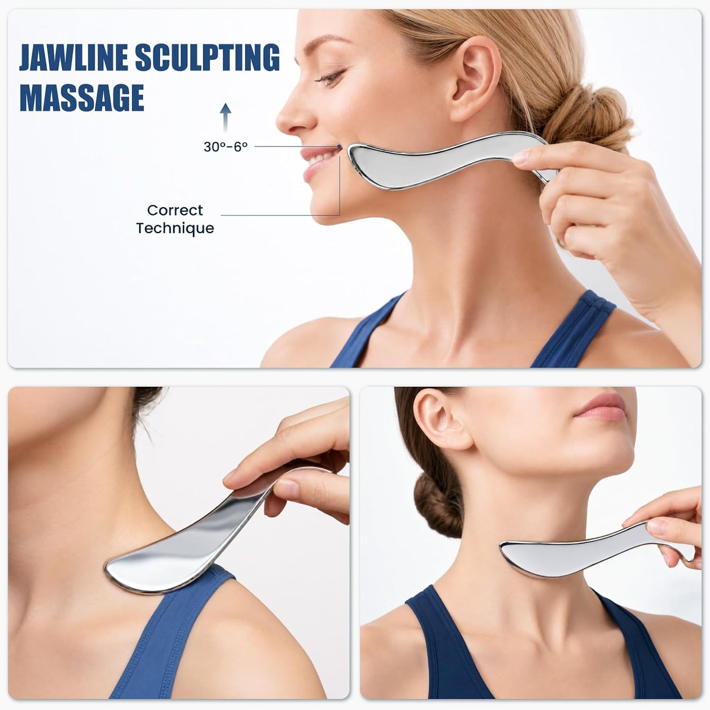 Stainless Steel Muscle Scraper Tool for Physical Therapy and Myofascial Release