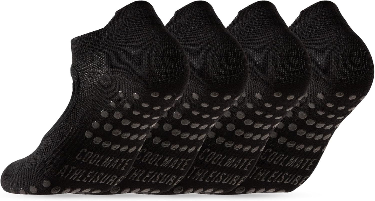 CoolMate Pilates Socks with Grips for Women, Yoga Socks