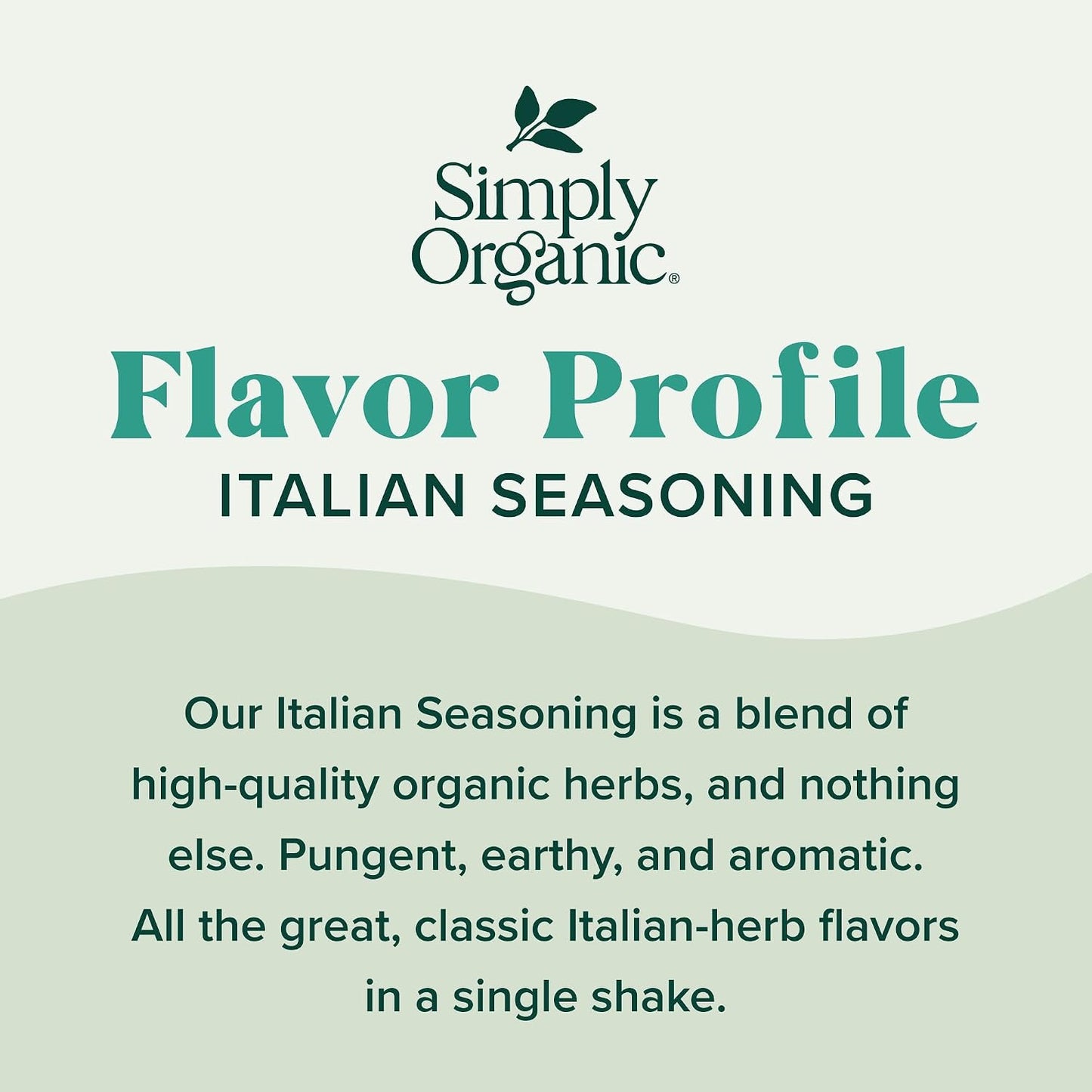 Simply Organic Italian Seasoning, 0.95 Ounce, Organic Herbs Blend of Oregano, Majoram, Thyme, Rosemary, Basil, Sage, Kosher, NonGMO