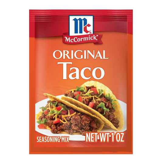 McCormick Original Taco Seasoning Mix, 1 oz, No MSG, artificial flavors or colors