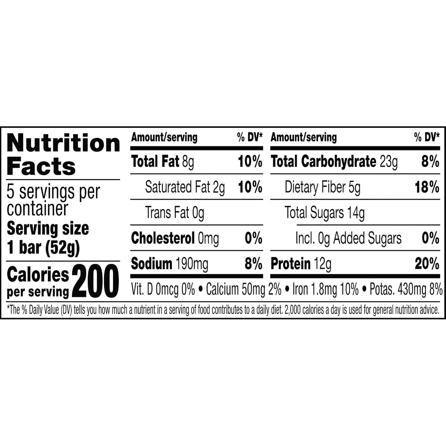 Chocolate Sea Salt RXBAR Protein Bars, 12g Protein, Gluten Free Snacks, 6 Boxes, 30 Bars