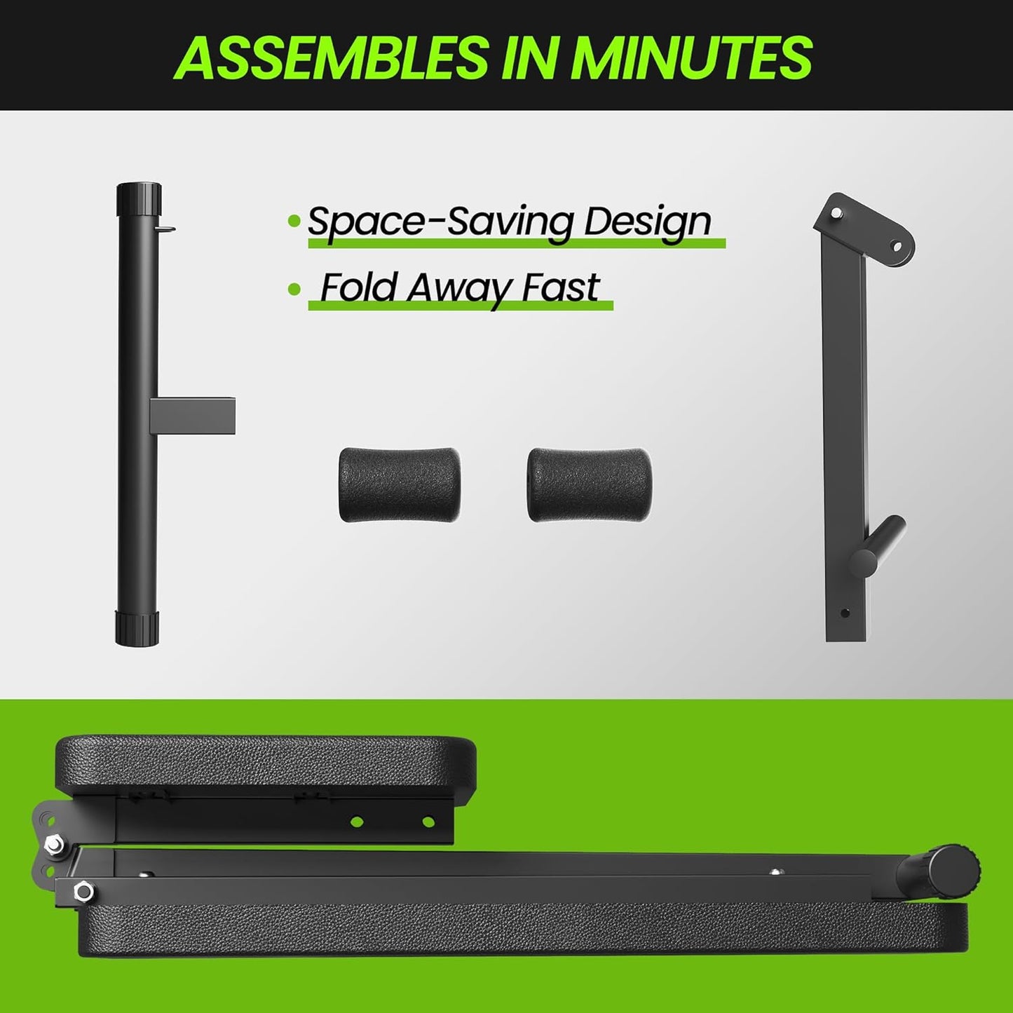 Adjustable Weight Bench for Home Gym, 600LBS Capacity, Foldable Workout Bench