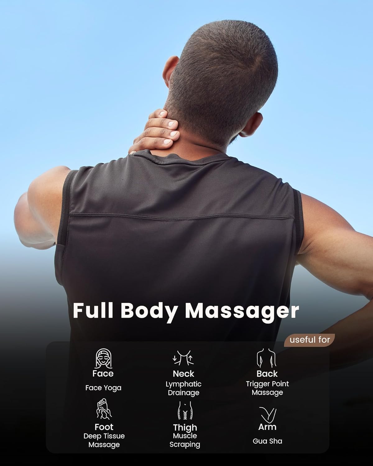 lifechill Trigger Point Massage Tool for Deep Tissue Massage and Gua Sha
