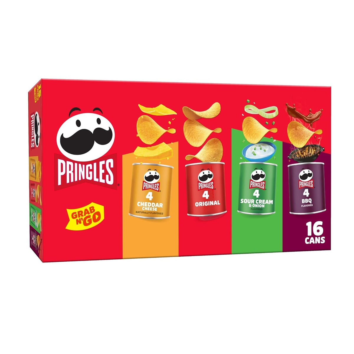 Pringles Potato Crisps Chips Variety Pack 1.38 Pounds 16 Cans