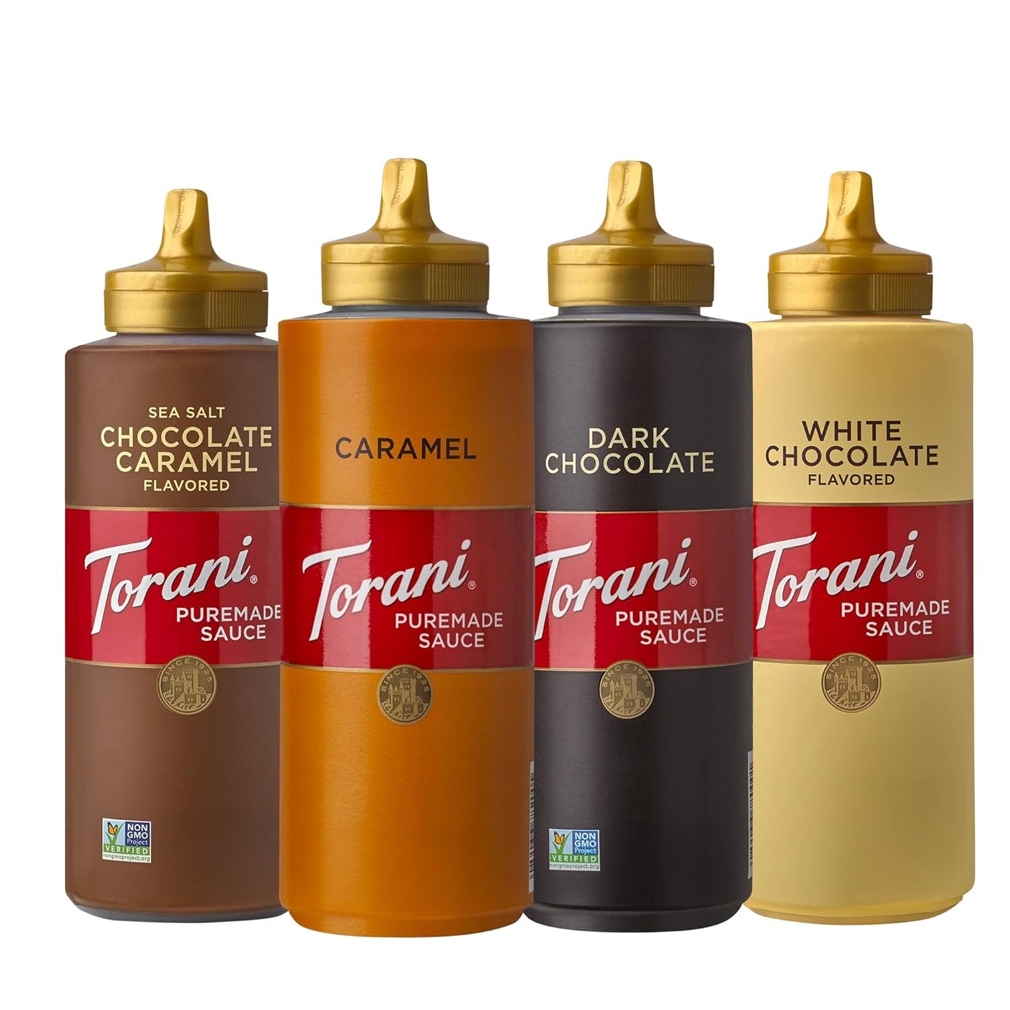 Torani Puremade Sauce, Dark Chocolate, 16.5 Ounces (Pack of 4)