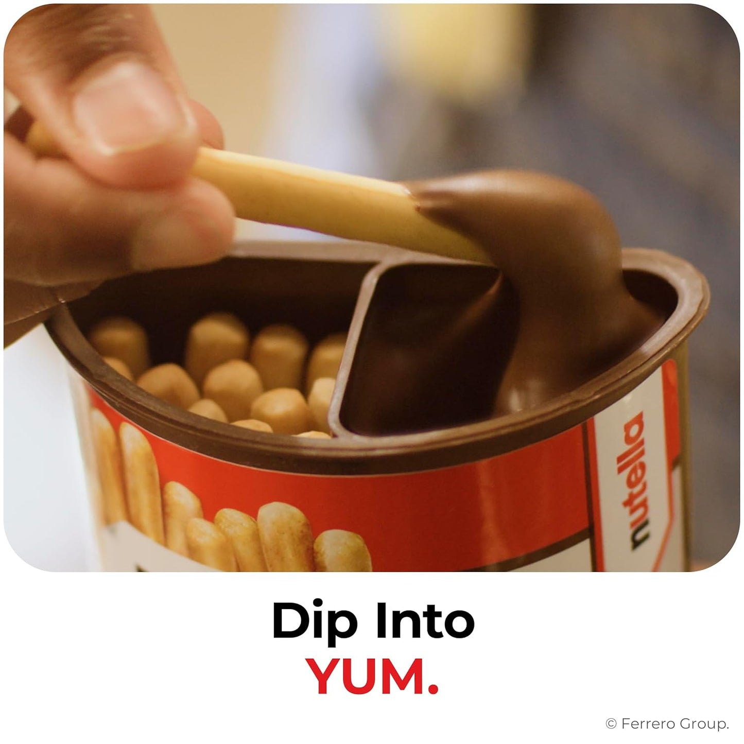 Nutella & GO! Chocolate Hazelnut Spread with Breadsticks, 4 Snack Packs, 1.8 oz Each