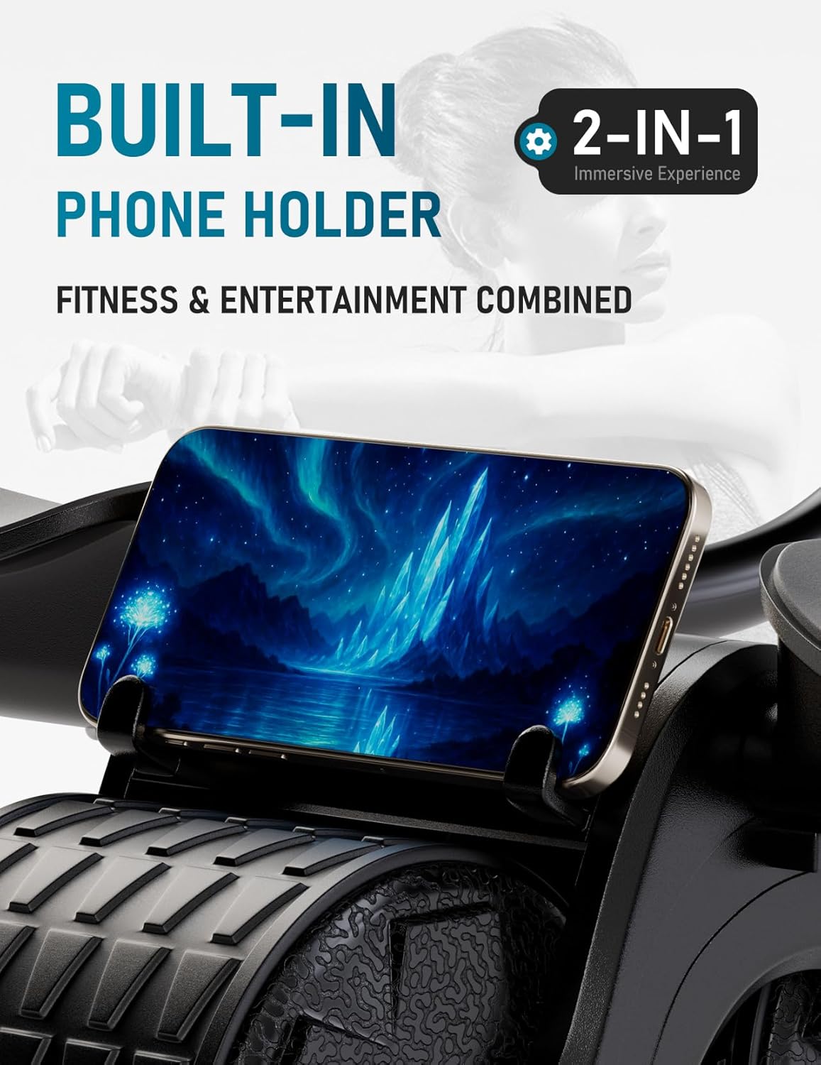 2026 Upgraded Automatic Rebound Ab Roller with Elbow Support for Core Strength Training