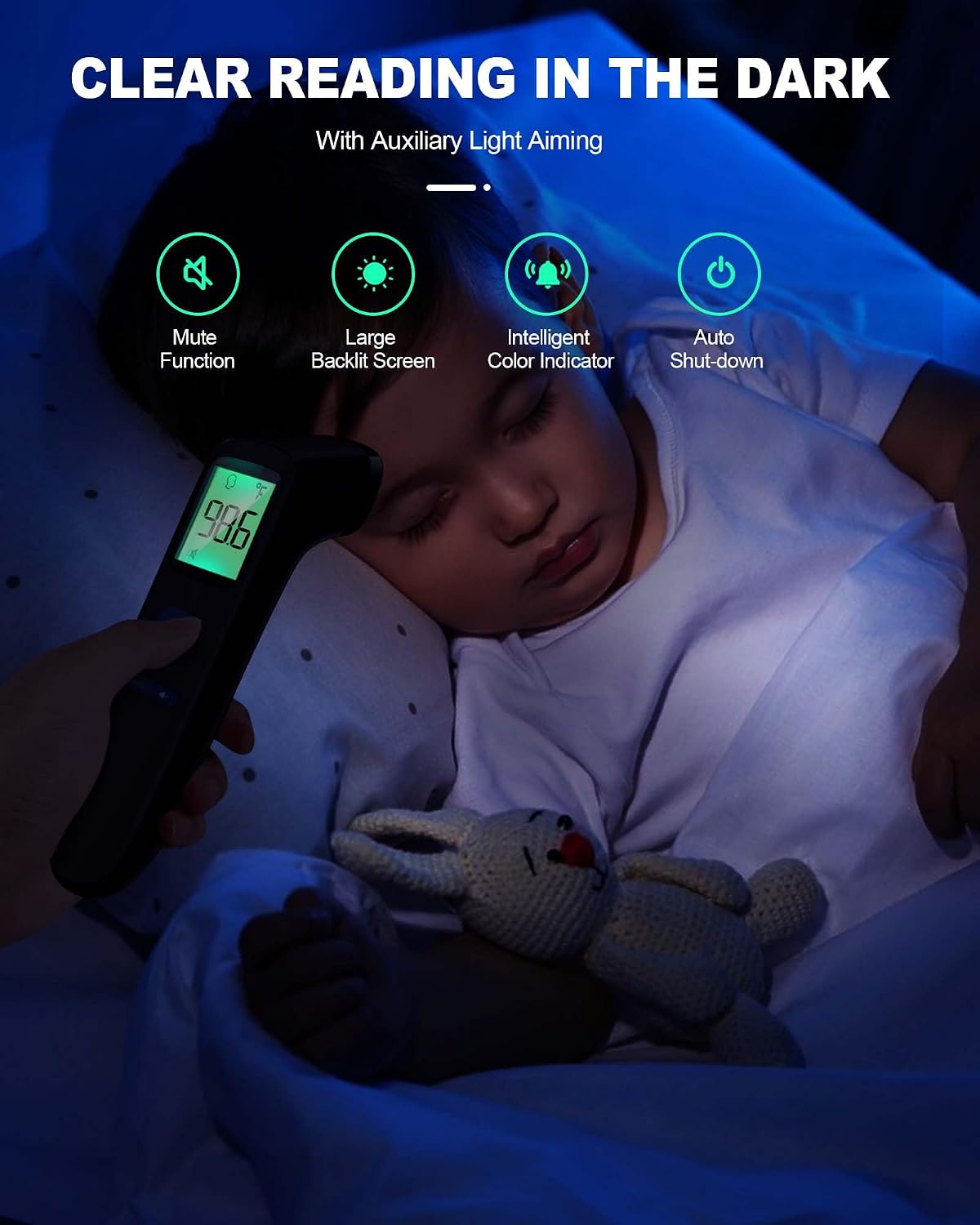 Anmeate No-Touch Forehead Thermometer for Adults and Kids