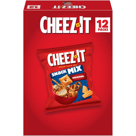 Cheez-It Snack Mix, 9oz Box, 12 Packs, Classic Flavor