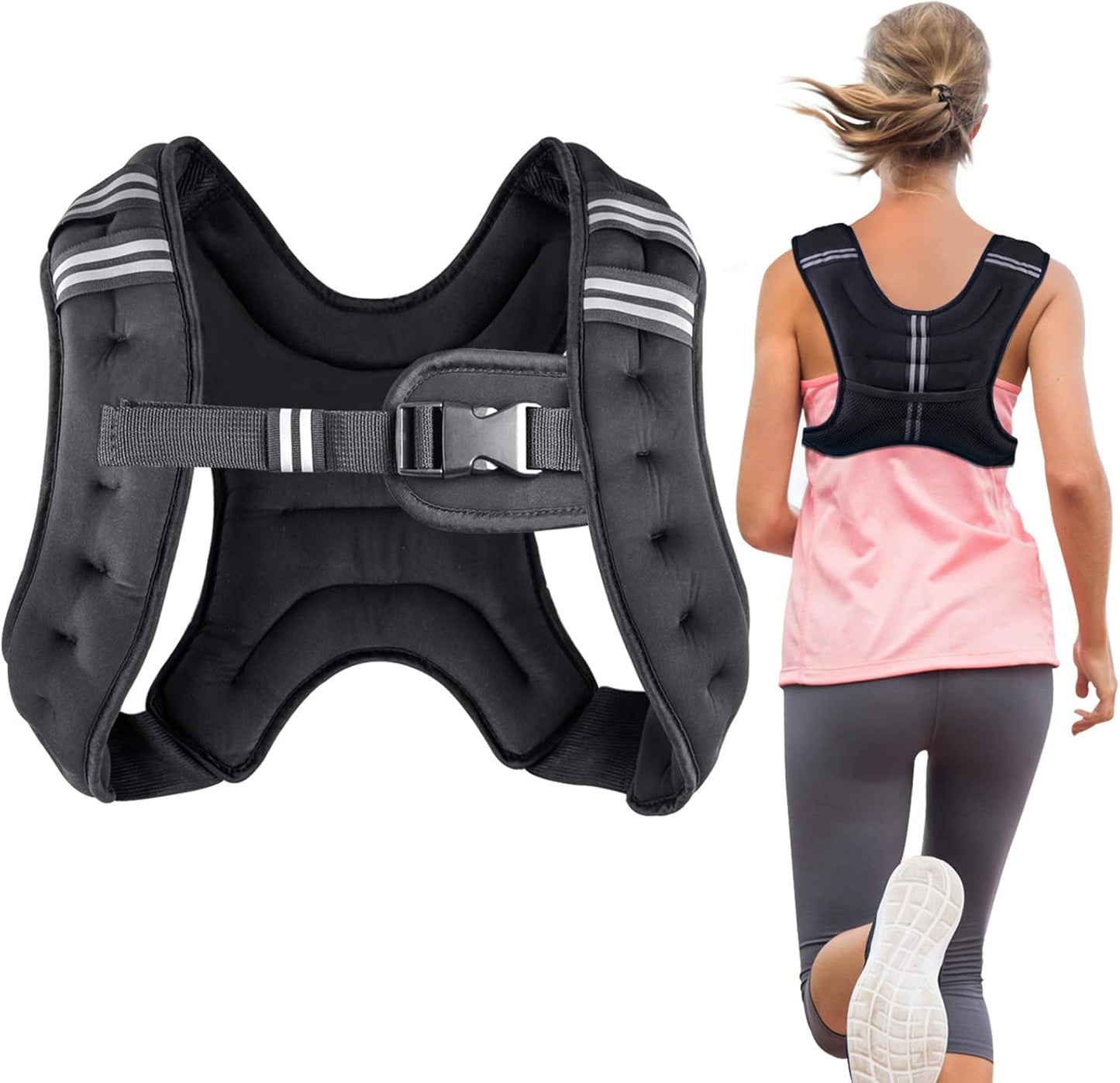 Henkelion Weighted Vest for Men, Women & Kids - Adjustable Weight Vest for Running, Training, Jogging, Walking