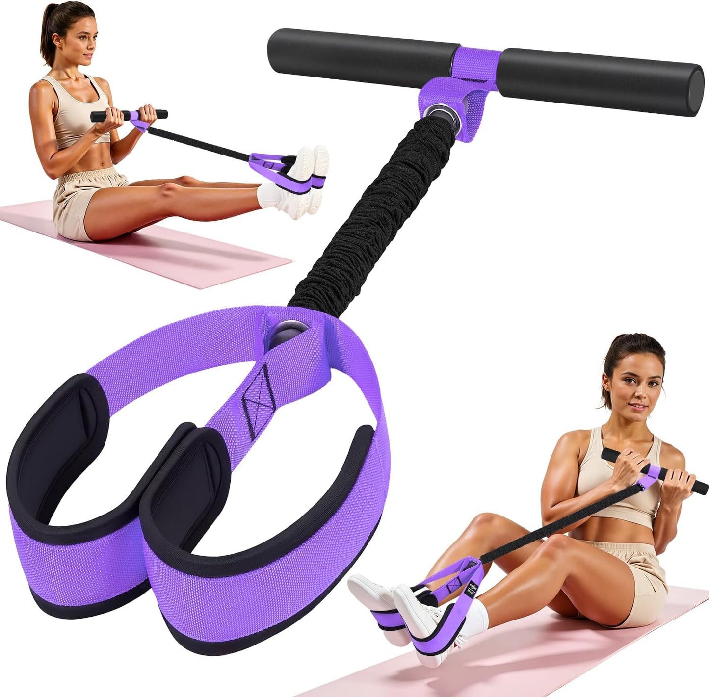 2026 Upgraded Durable Pedal Resistance Band with Handle