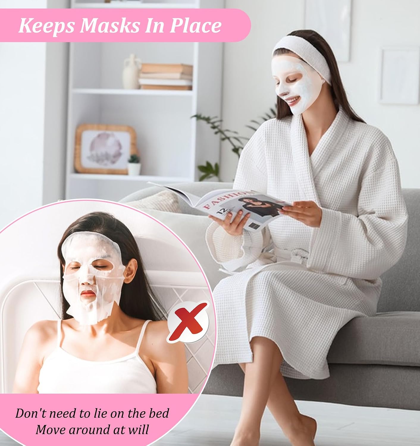 Silicone Facemask Holder Reusable Set of 3 for Sheet Masks Skincare Beauty Tool