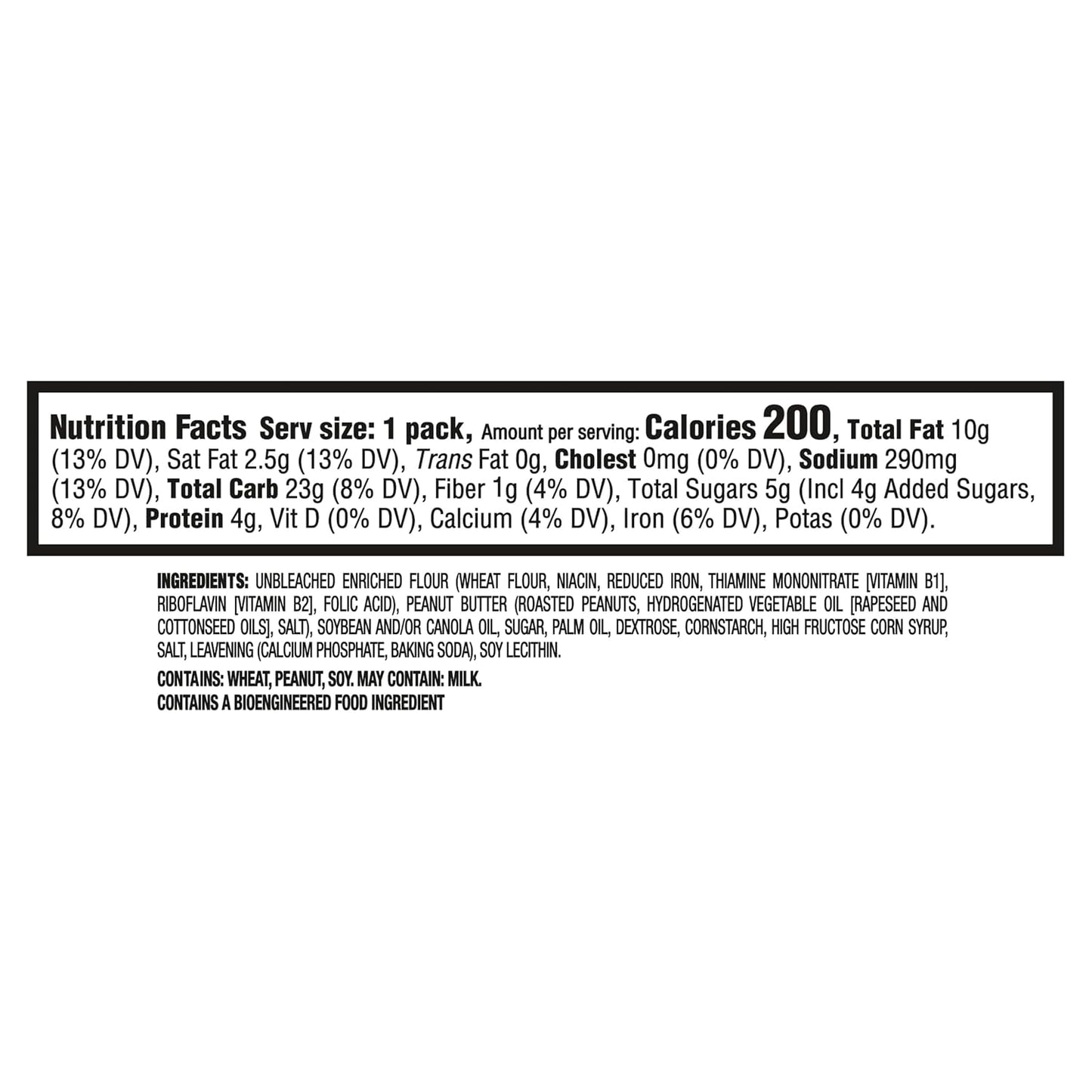RITZ Peanut Butter Sandwich Crackers, 48 Snack Packs, 6 Boxes, 6 Crackers Per Pack
