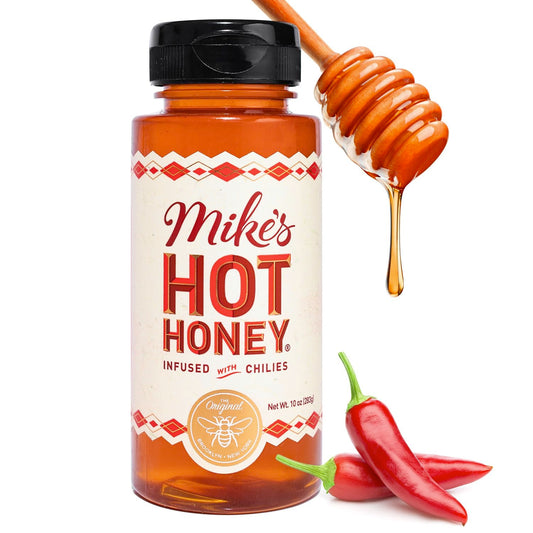 Mike's Hot Honey, 10oz Original Bottles, Spicy Honey Infused with Chili Peppers, Kosher, Gluten-Free, Paleo-Friendly