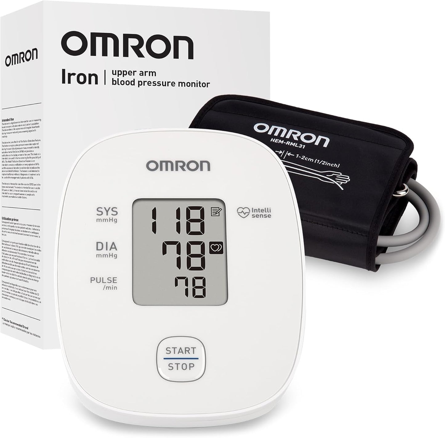 OMRON Iron Upper Arm Blood Pressure Monitor for Home Use