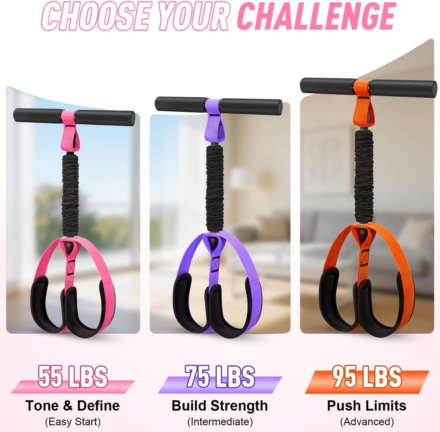 2026 Upgraded Durable Pedal Resistance Band with Handle
