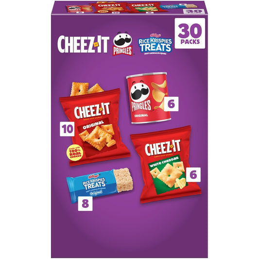 Kellogg's Cheez-It, Pringles & Rice Krispies Snacks Variety Pack