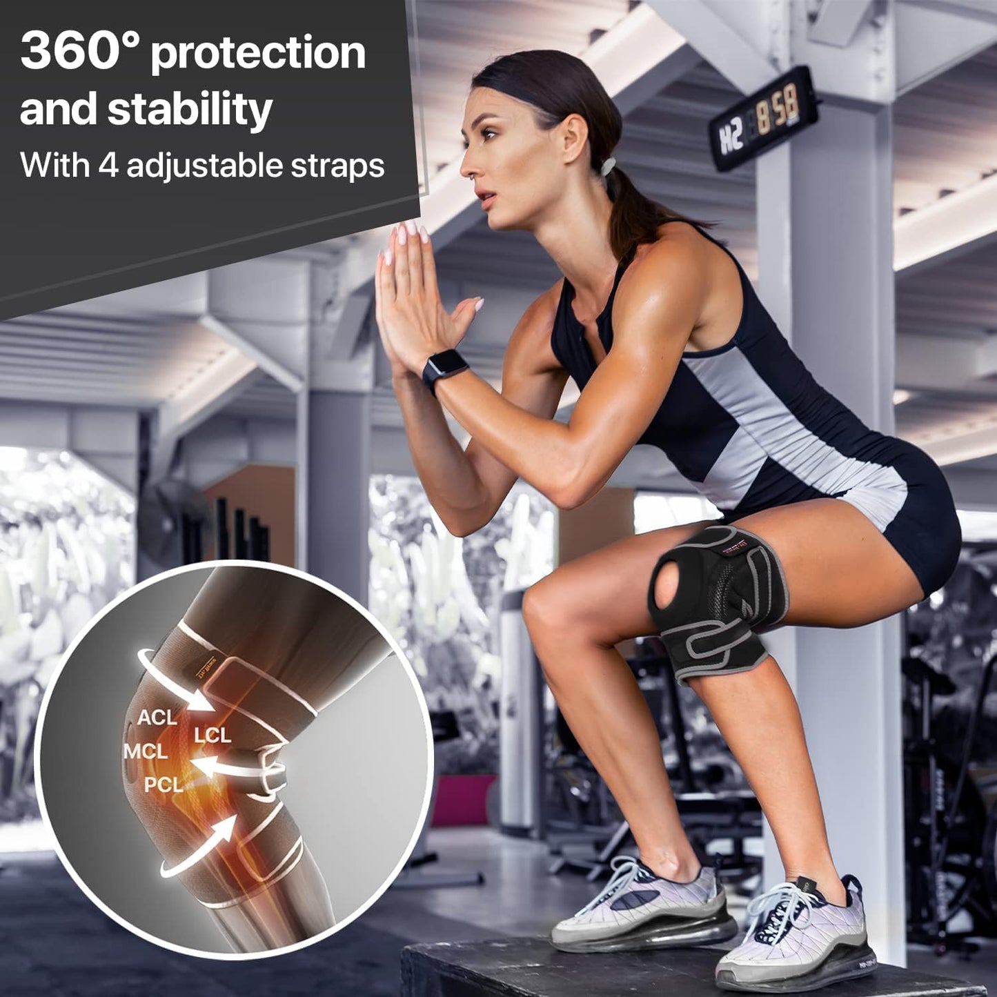 DR. BRACE ELITE Knee Brace with Side Stabilizers for Maximum Support
