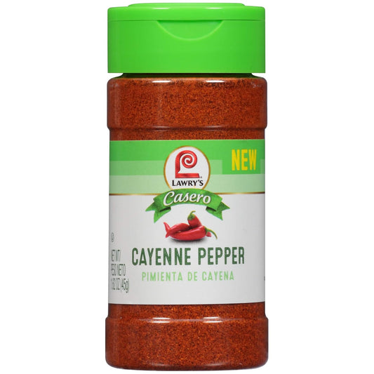 Lawry's Casero Cayenne Pepper, 1.62 oz, premium quality, kosher certified, pure dried red pepper