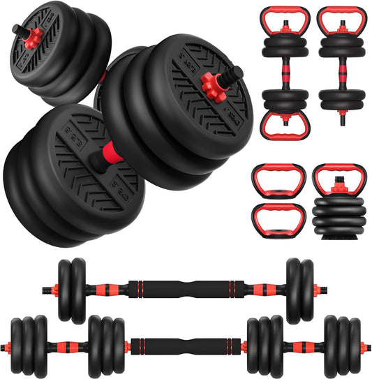 Adjustable Dumbbell Set: 20/30/40/60/80lbs Weights for Home Gym Workouts