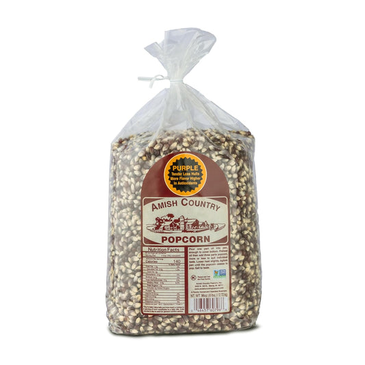 Amish Country Popcorn Purple Popcorn Kernels, 6LB Bag, Non-GMO, Gluten Free, Old Fashioned