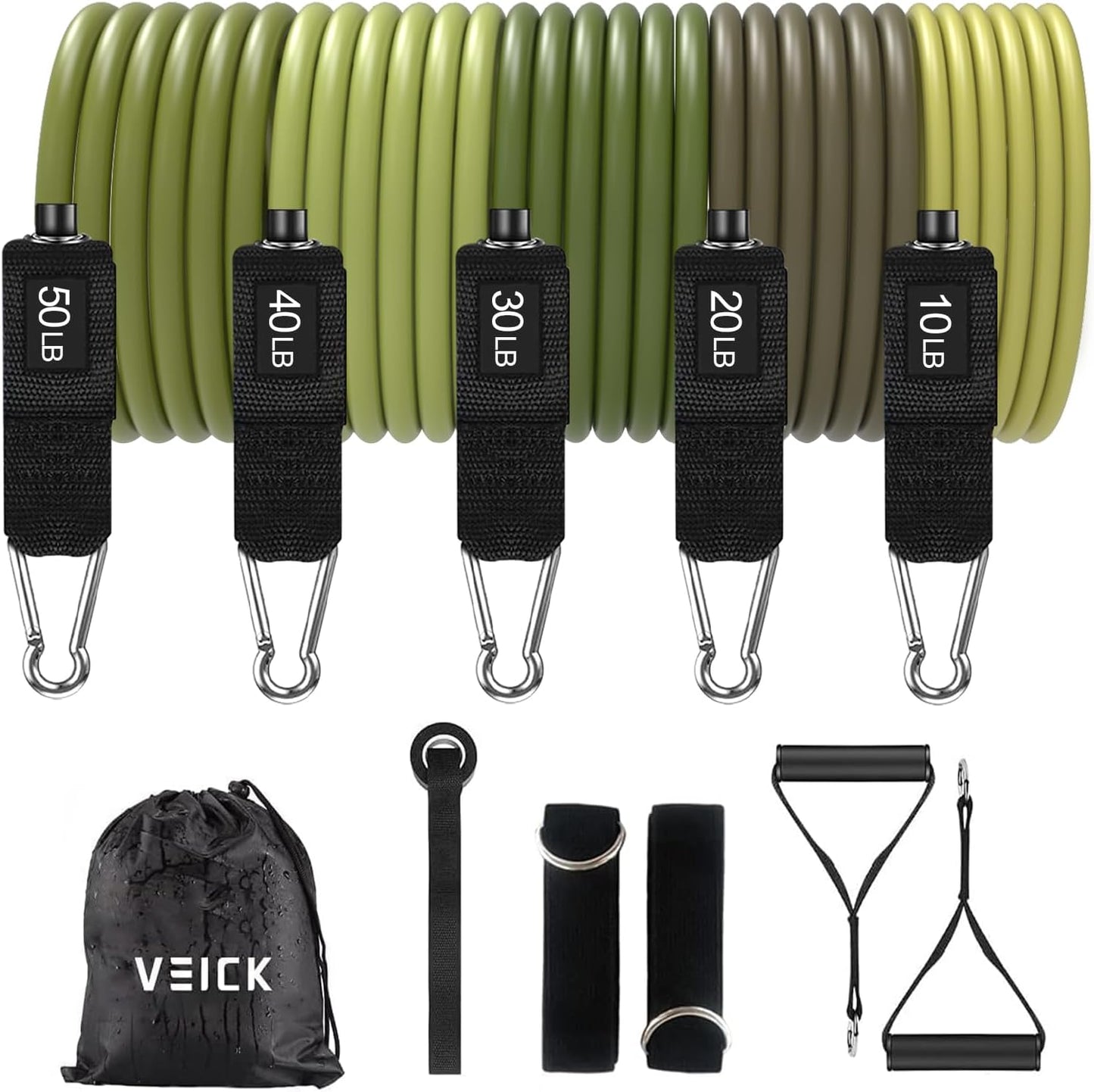 Veick Resistance Bands for Home Workout with Handles