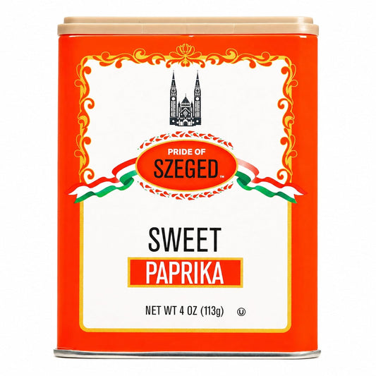 authentic Szeged Sweet Paprika Powder seasoning spice deep red 4 oz tin