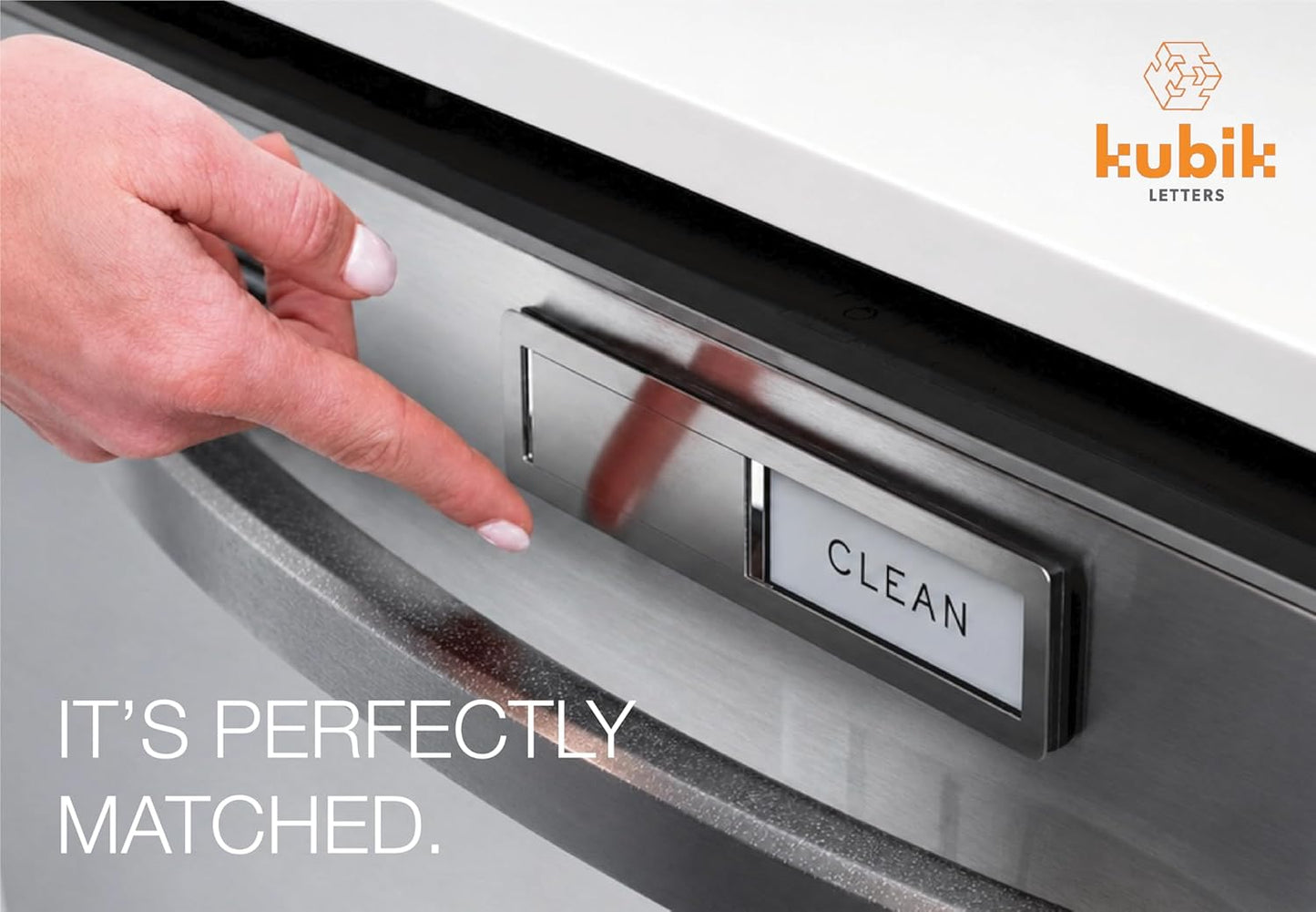 Kubik Letters Clean Dirty Magnet for Dishwasher Sign, Kitchen Decor Organization Accessories Organizers and Storage