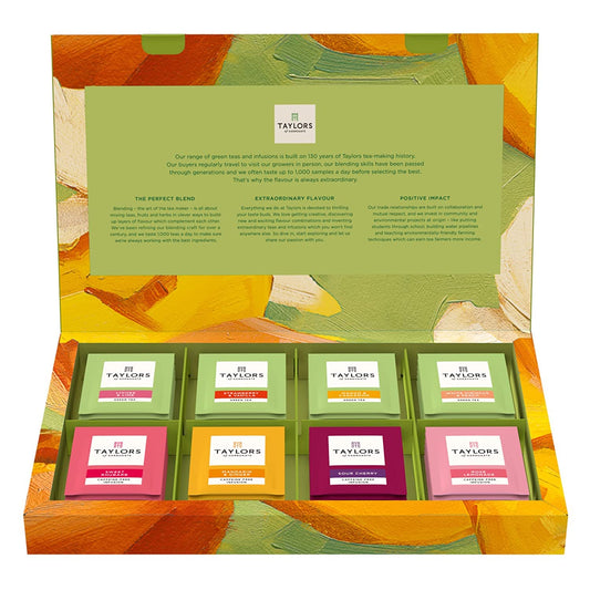 Taylors of Harrogate Assorted Green & Herbal Teas Sampler Variety Pack Gift Box