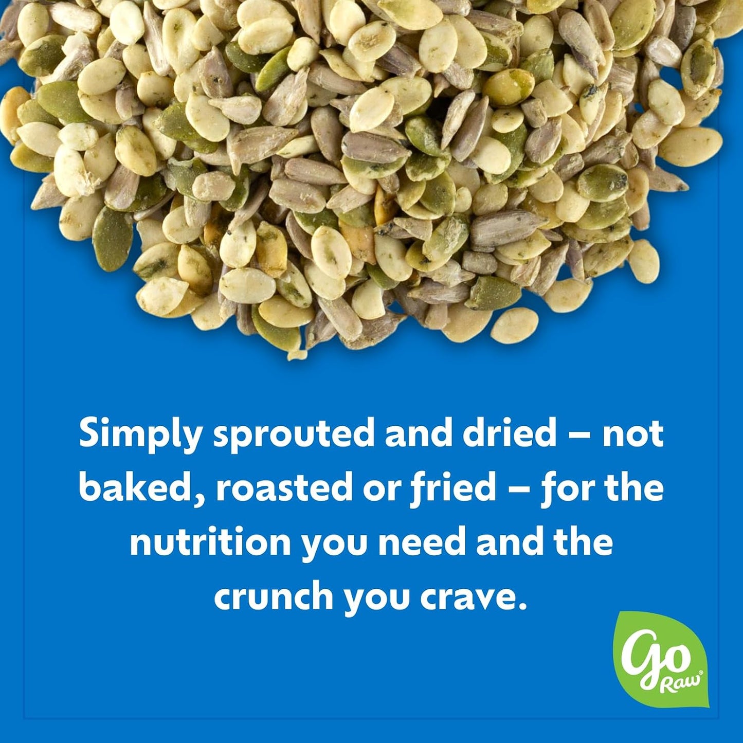 Go Raw Organic Sprouted Mixed Seeds 13 oz Unsalted Keto Kosher