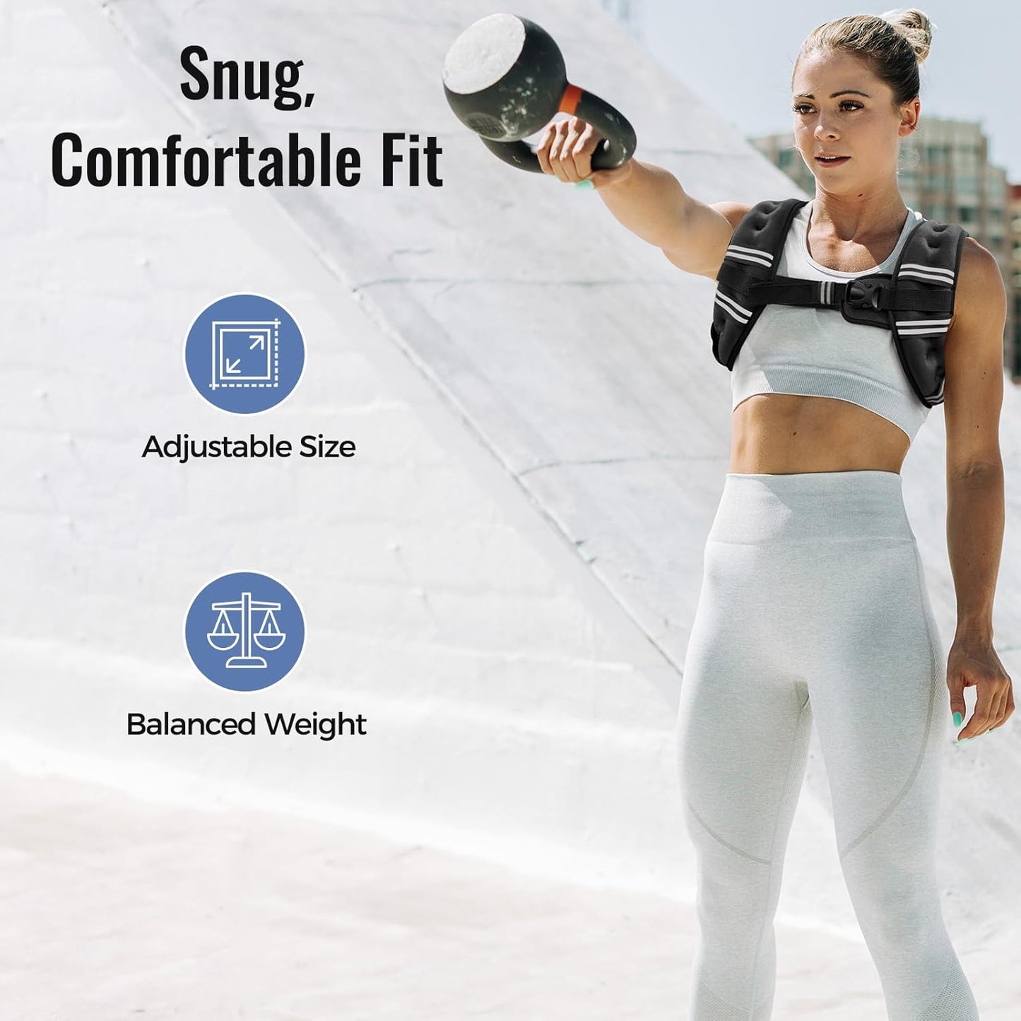 Zeerun Weighted Vest for Women & Men - Adjustable Fitness Training Vest