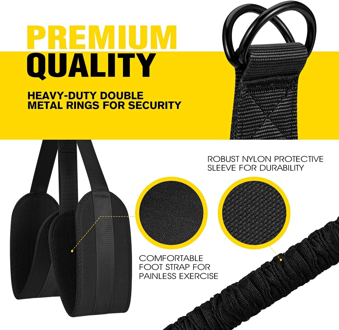 Ayombo Pull Up Assistance Bands - Resistance Bands for Workout, Home Gym Fitness