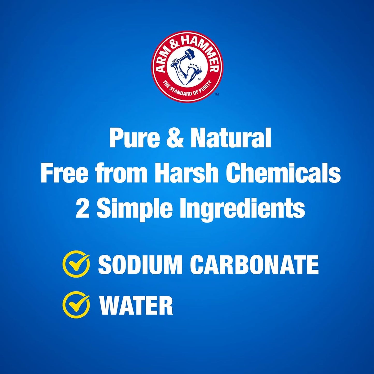 ARM & HAMMER Super Washing Soda Household Cleaner and Laundry Booster, 55 oz Box