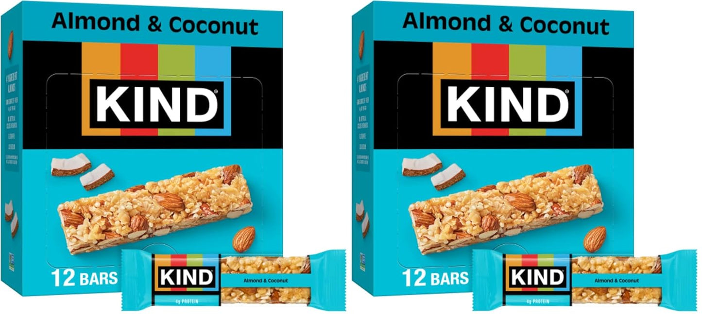 KIND Snack Bars, Cranberry Almond, Gluten Free, High Fiber, 12 Count