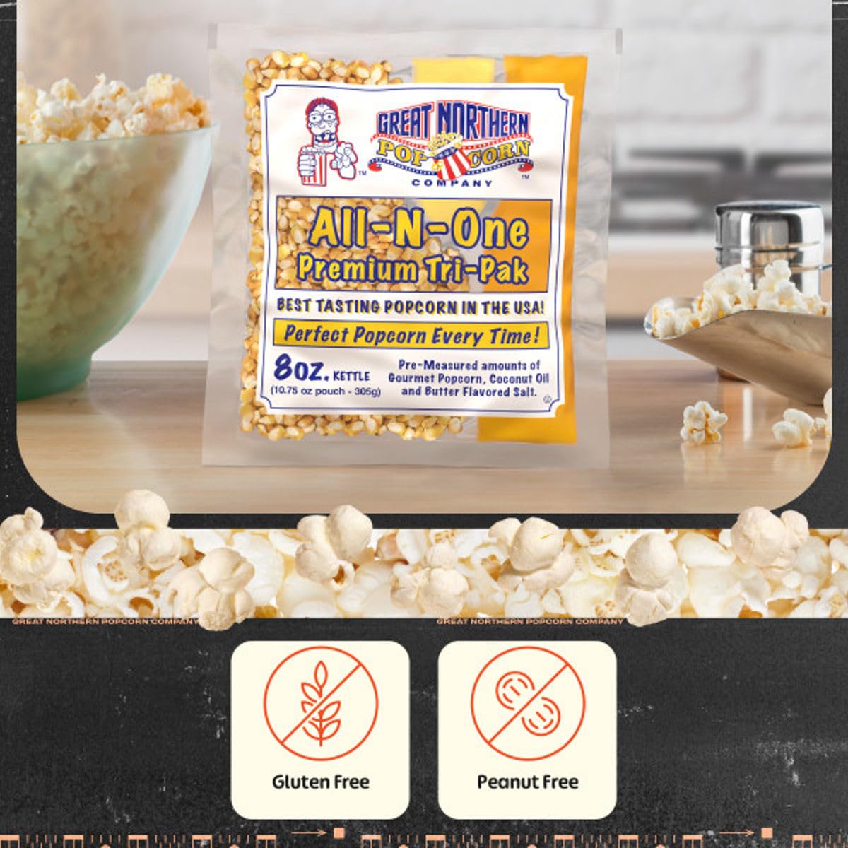 Movie Theater Style Popcorn Packs for Popping Machines