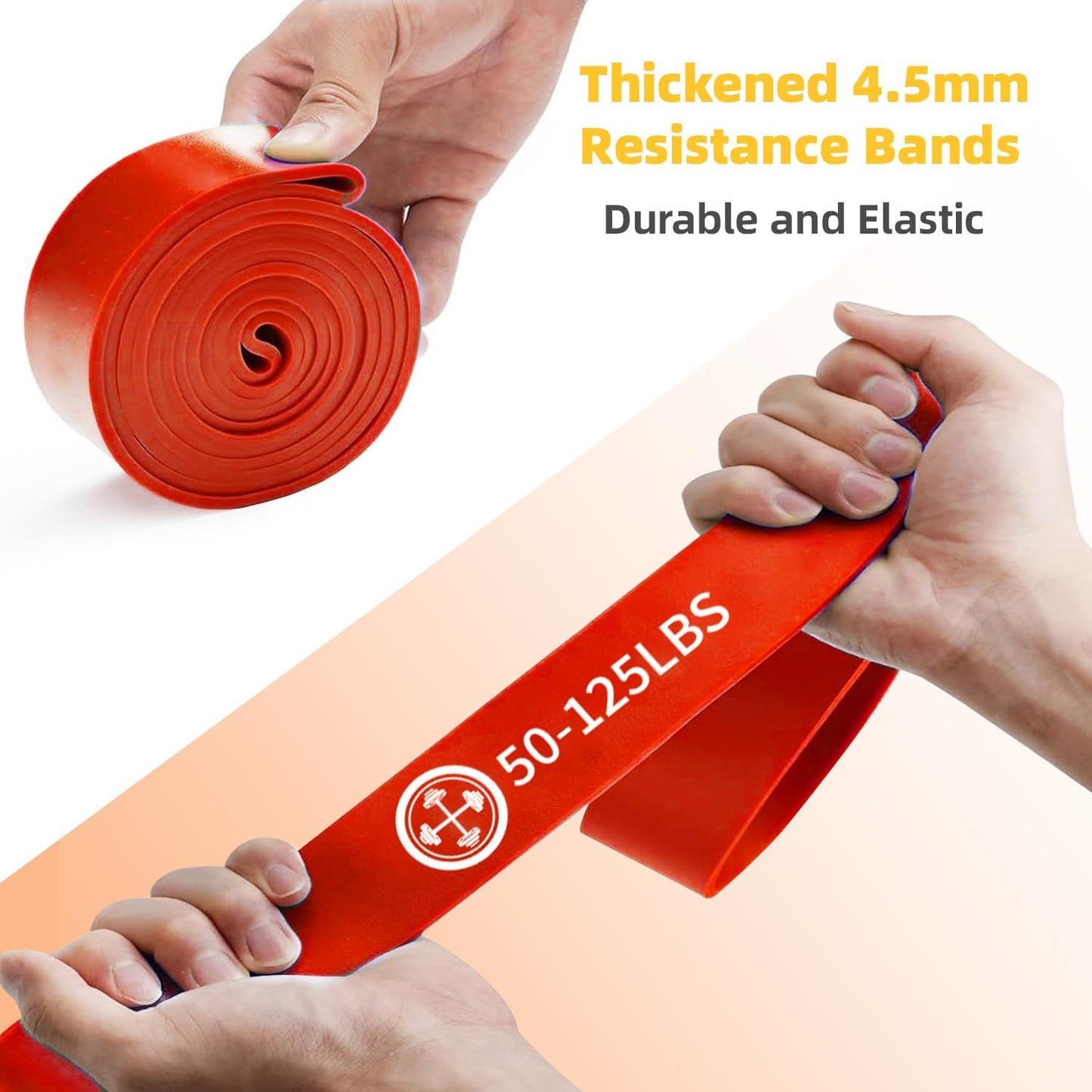 Exercise Bands Set of 6 Resistance Bands for Home Workout