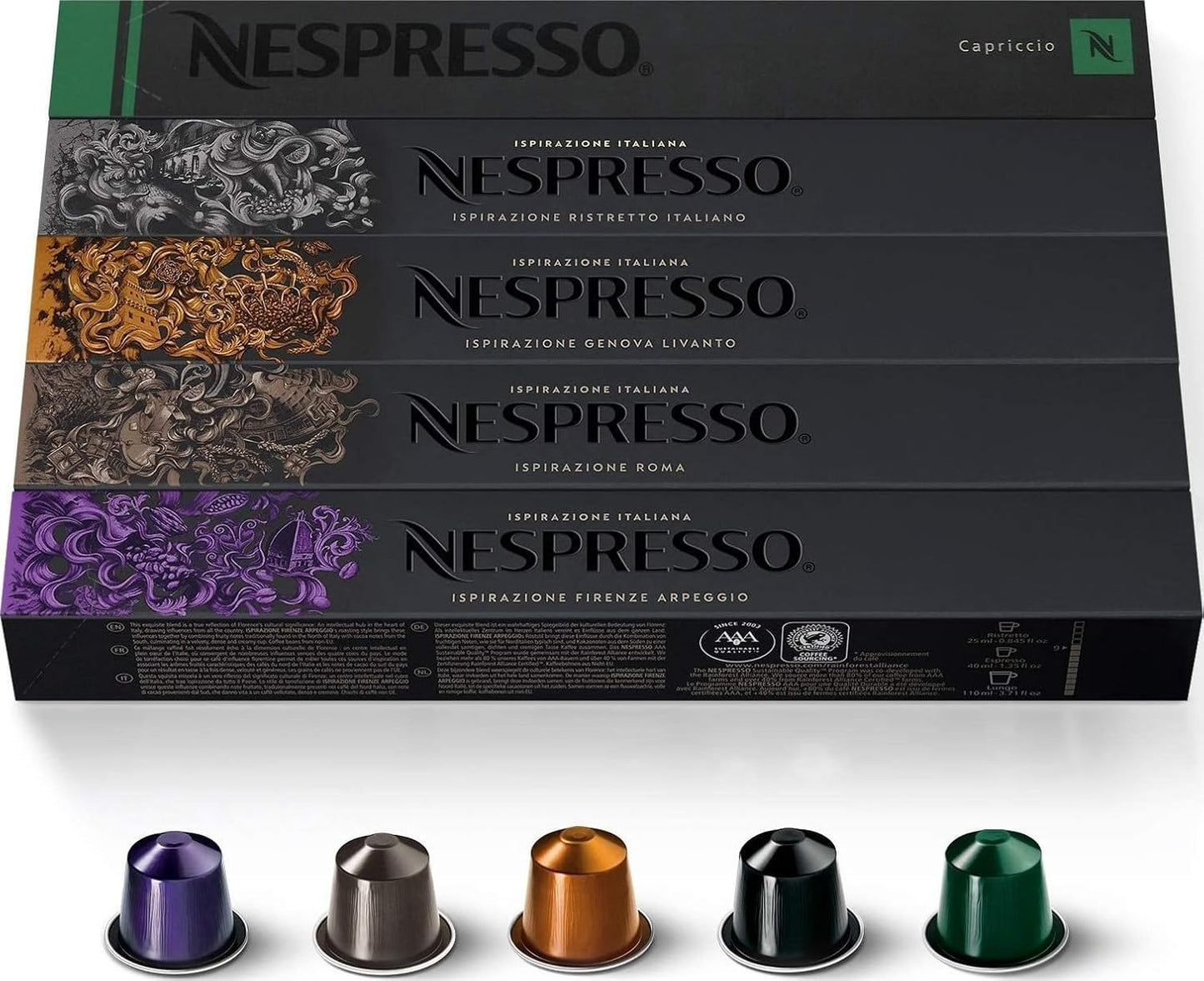 Nespresso Original Line Variety Pack Coffee Pods 50 Count