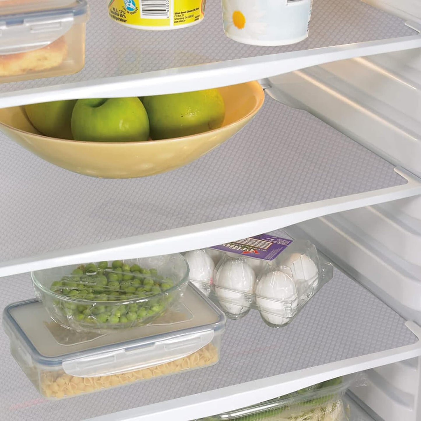 Aiosscd 7 PCS Shelf Mats Refrigerator Liners Washable Refrigerator Pads Fridge Mats Drawer Placemats Home Kitchen Gadgets Accessories Organization for Top Freezer(2green+2pink+3blue)
