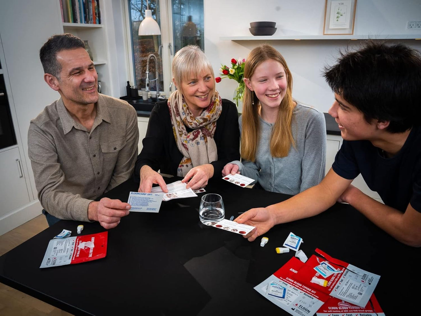 Eldoncard INC Blood Type Test Kit - Find Your A, B, O, AB & RH Blood Type