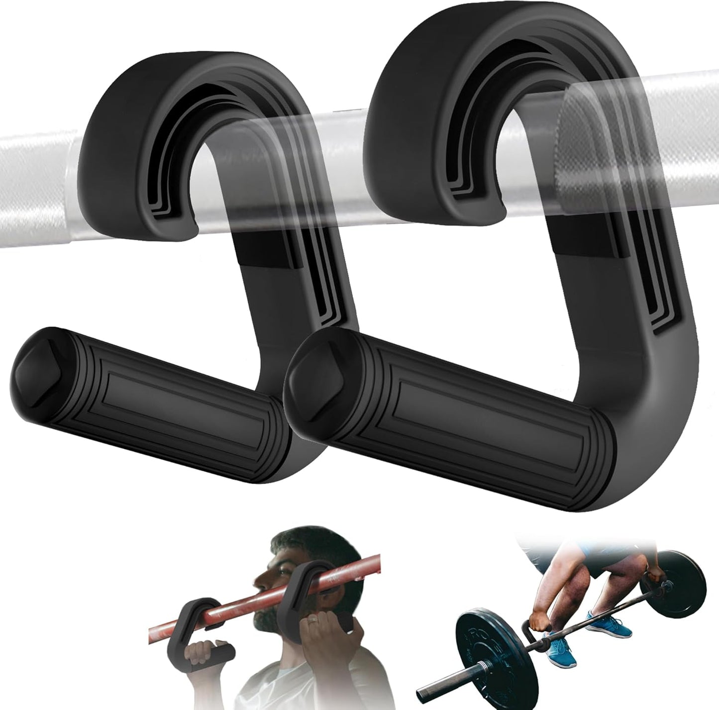 Neutral Grip Handles for Pull Up, Deadlift, Resistance Bands | Home Gym Fitness