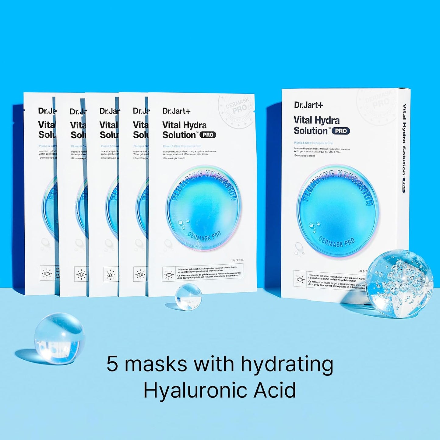 Dr.Jart+ Dermask Vital Hydra Solution Korean Face Mask with Hyaluronic Acid