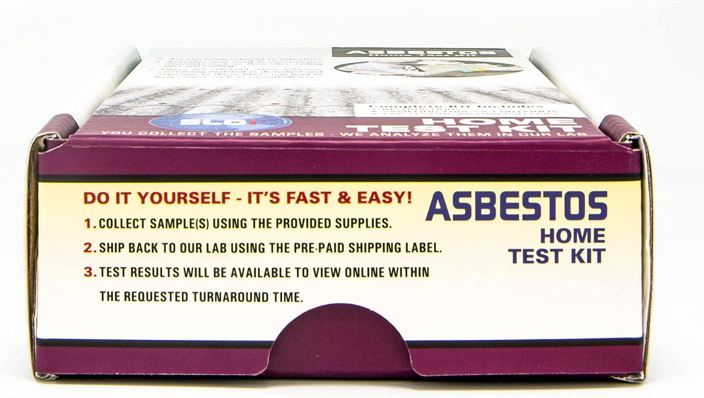 Asbestos Test Kit with Return Ground Shipping and 5 Day Analysis